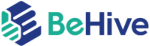 Logo BeHive verde y azul