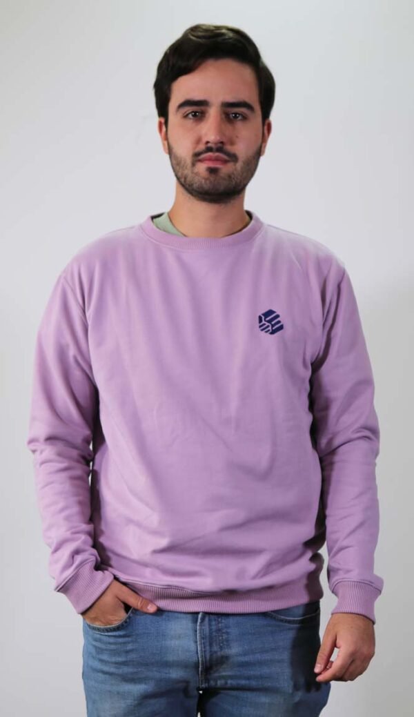 Be-Lilac Purple Essential Crewneck hombre