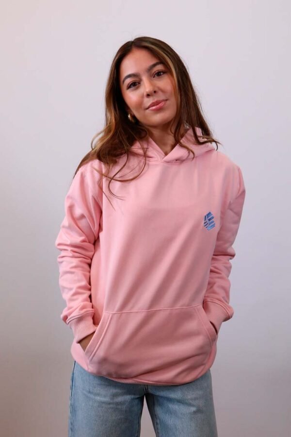 Be-Baby Pink Essential Hoodie mujer