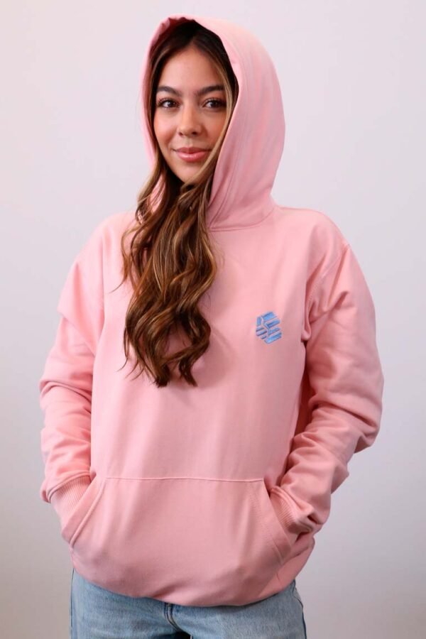 Be-Baby Pink Essential Hoodie mujer con capota