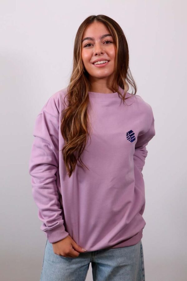 Be-Lilac Purple Essential Crewneck mujer