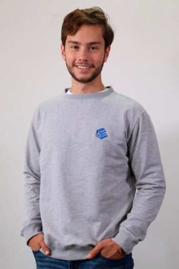 Be-Light Gray Essential Crewneck hombre