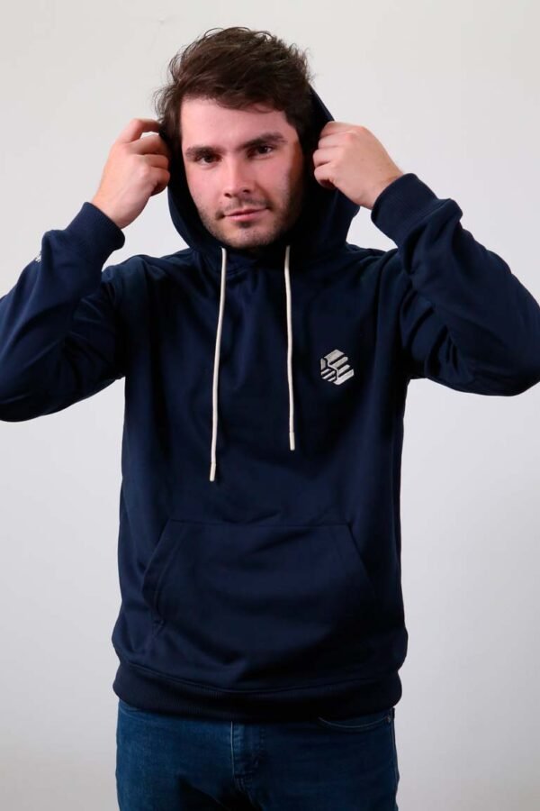 Be-Midnight Blue Hoodie Hombre capota