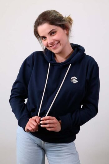 Be-Midnight Blue Hoodie Mujer