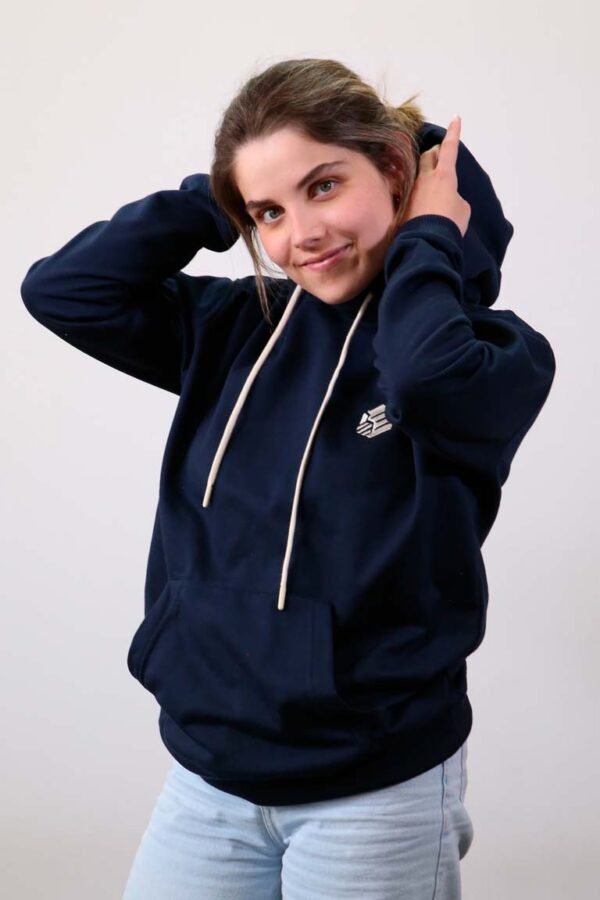 Be-Midnight Blue Hoodie Mujer con capota